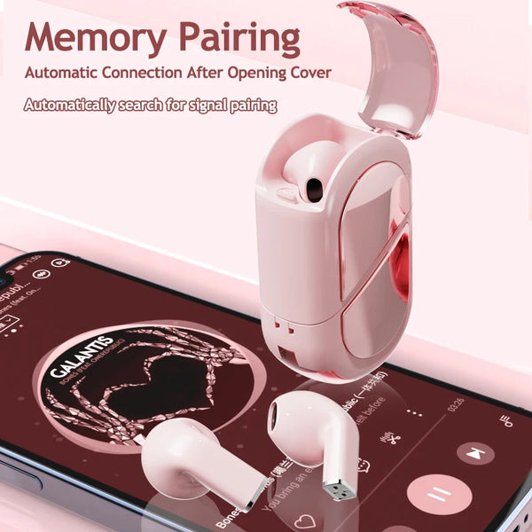 Audífonos Corazón Bluetooth Elegantes