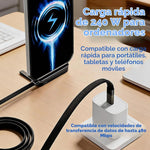 Cable USB C con Soporte Plegable Invisible