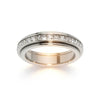 Anillo Antiansiedad de Acero Inoxidable con Circonita