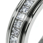 Anillo Antiansiedad de Acero Inoxidable con Circonita