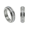 Anillo Antiansiedad de Acero Inoxidable con Circonita