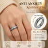 Anillo Antiansiedad de Acero Inoxidable con Circonita