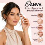 Depiladora Facial y Perfilador de Cejas Oanva