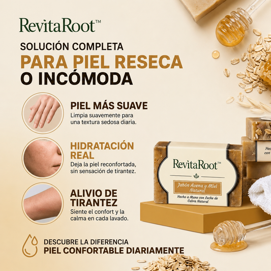 3x1 Jabón Avena y Miel Natural