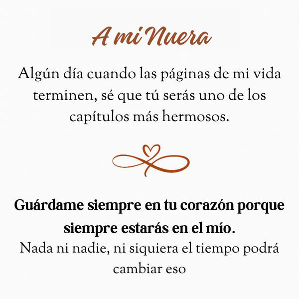Pulsera de Amor Eterno Nuera