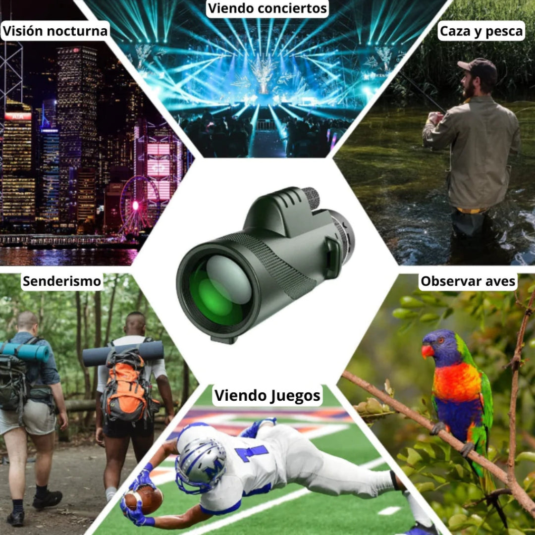 Telescopio Monocular HD 40x60 | Alta definición y resistencia