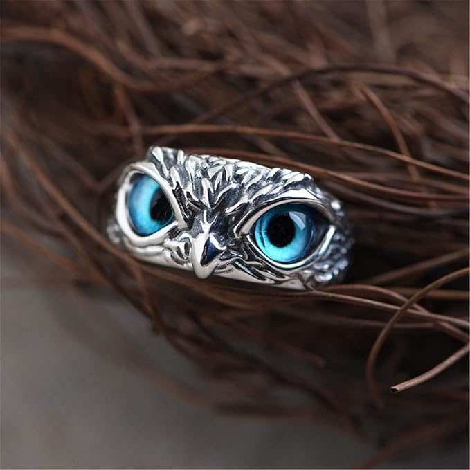 Anillo Búho de la Suerte y Riqueza
