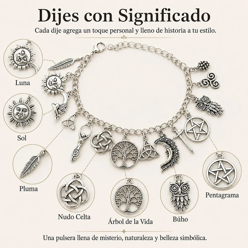 Pulsera Protectora de Dijes Mística Viral Tiktok