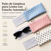Estuche Protector de Cuero para Lentes