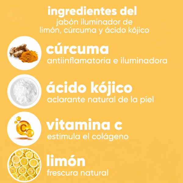 Jabón Iluminador de Cúrcuma y Limón