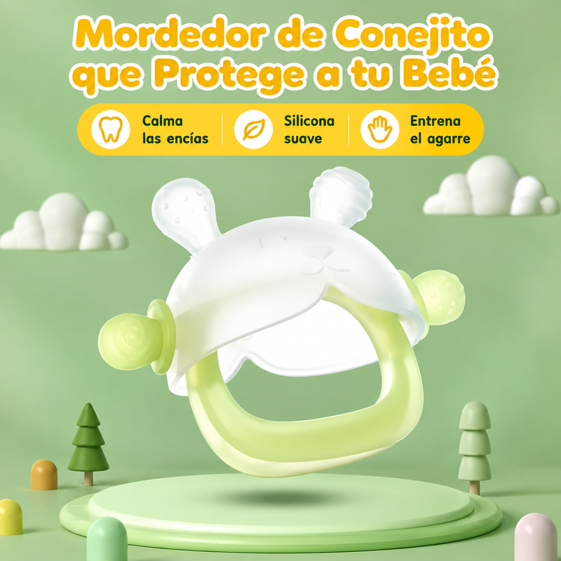 Mordedor de Conejito Silicona para Bebe