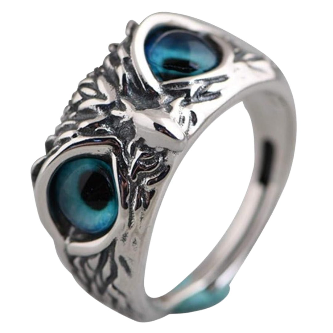 Anillo Búho de la Suerte y Riqueza