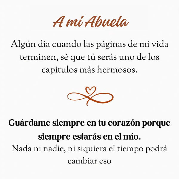 Pulsera Corazón Abuela Amor Eterno