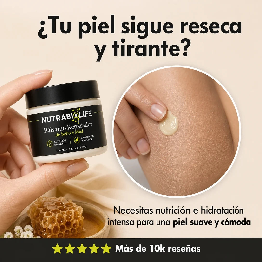 Bálsamo Reparador de Sebo y Miel