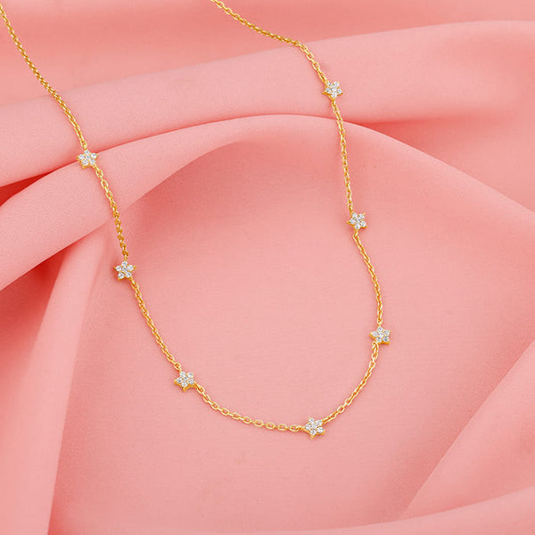 Collar Estrellas Doradas Brillantes