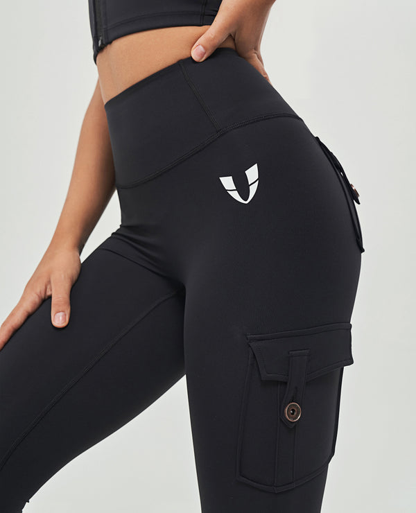 Leggings Cargo de Cintura Alta