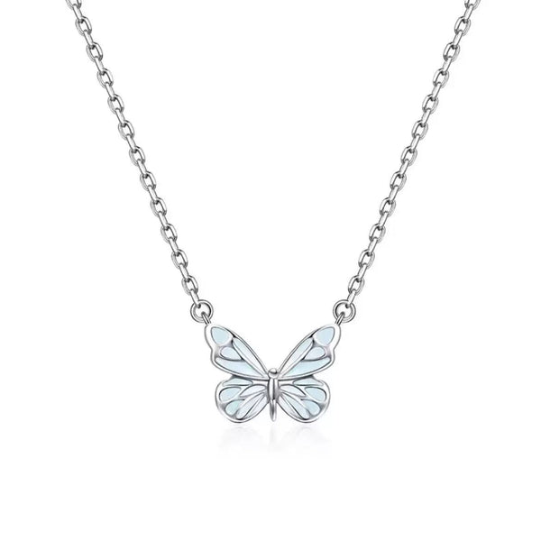 Collar Mariposa Fluorescente