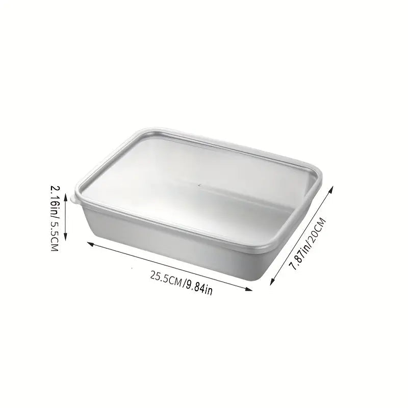 3x1 InoxBox™: Comida Segura y Fresca (25x20x5.5cm)