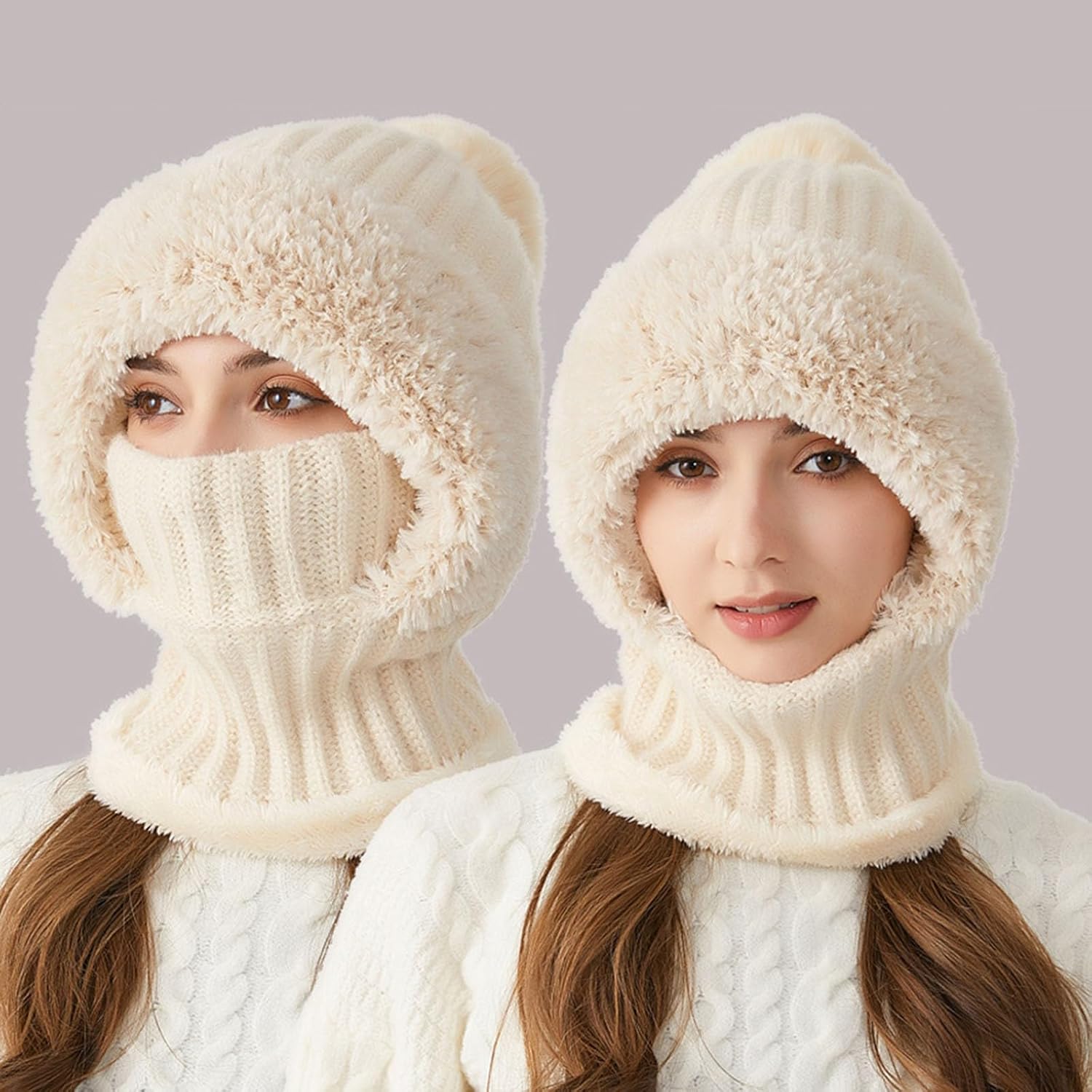Gorro de punto grueso y cálido para mujer Viral Tiktok