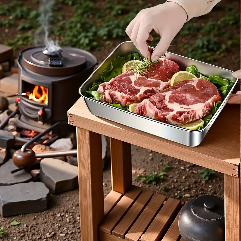 3x1 InoxBox™: Comida Segura y Fresca (25x20x5.5cm)