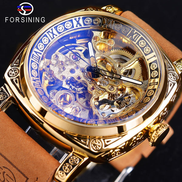 Aureo Reloj Mecánico Retro