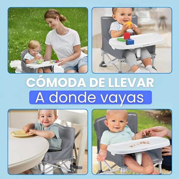 Silla Bebé Portátil Plegable