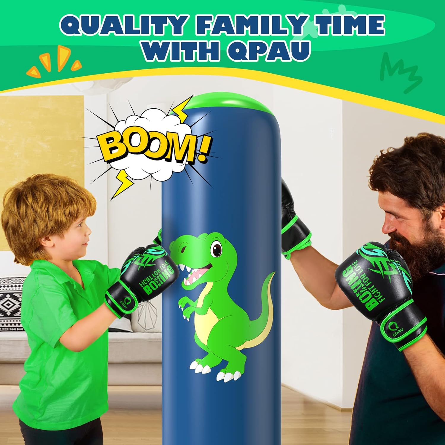 Saco Inflable de Boxeo Dino Viral Facebook