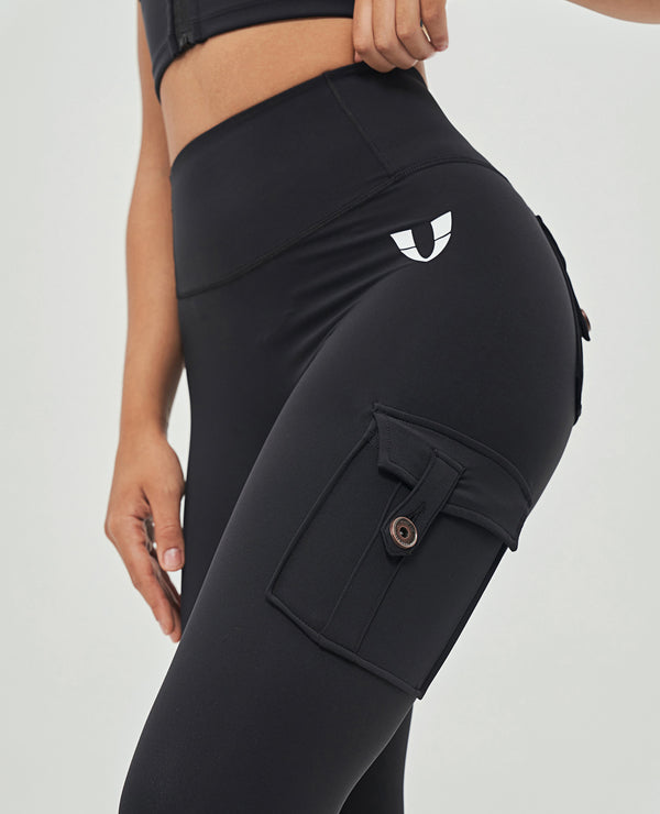 Leggings Cargo de Cintura Alta