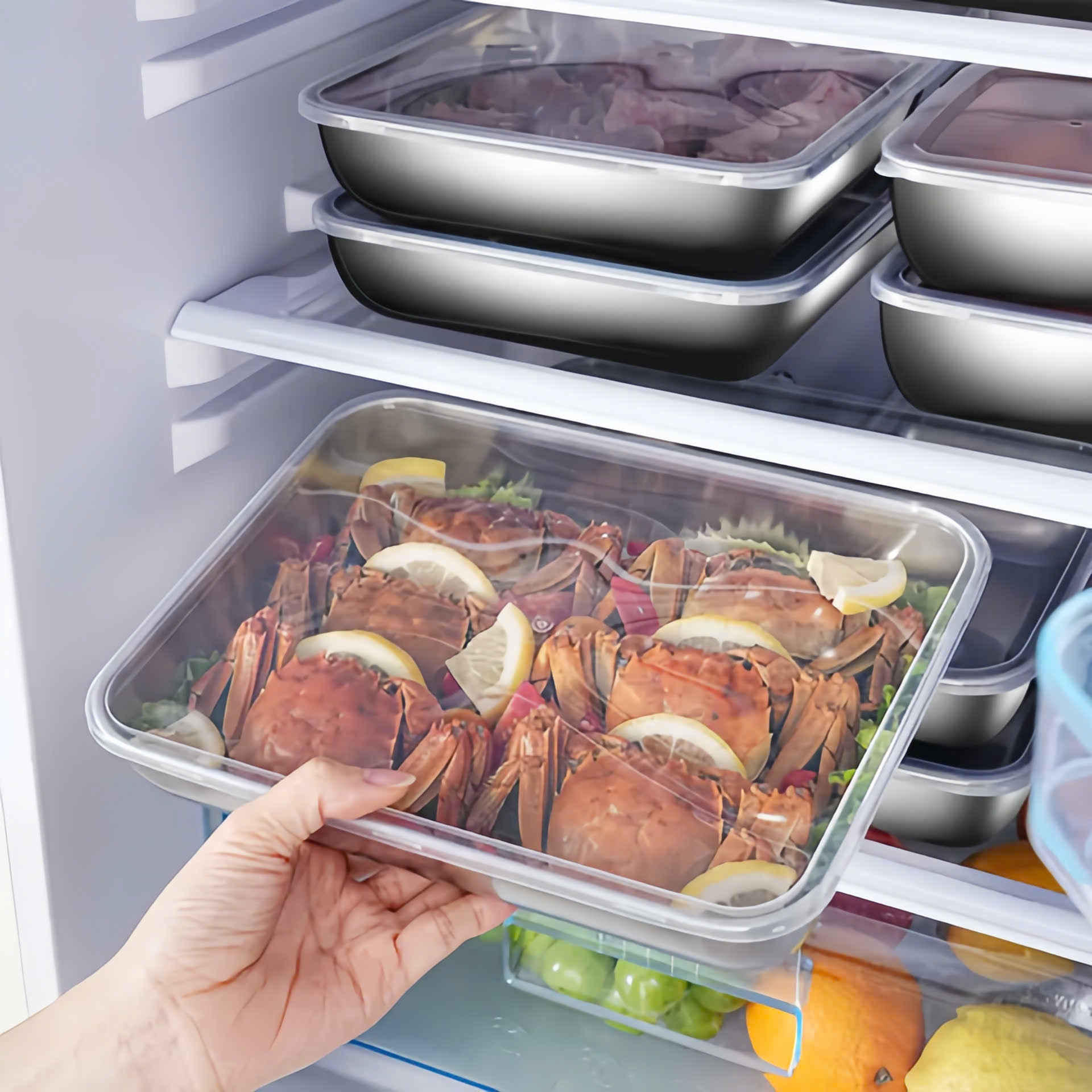 3x1 InoxBox™: Comida Segura y Fresca (25x20x5.5cm)