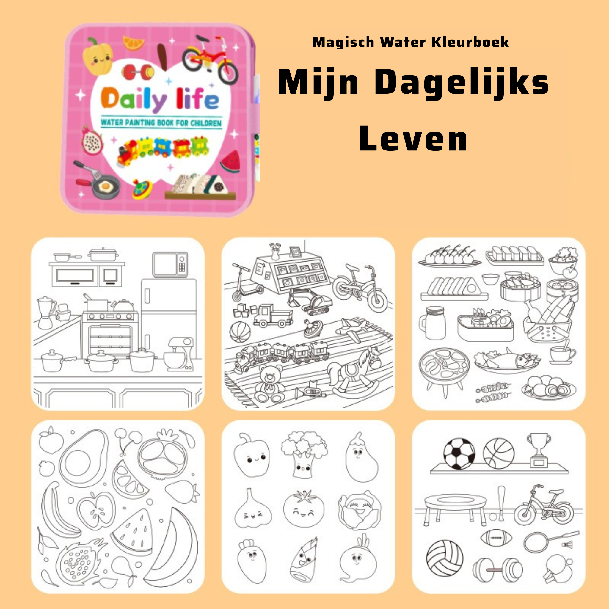 1 PACK DE 3 LIBROS MÁGICOS PARA PINTAR CON AGUA PARA NIÑOS Viral Facebook