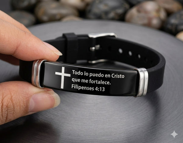 Pulsera Filipenses Fe y Fortaleza