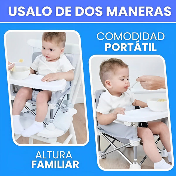 Silla Bebé Portátil Plegable