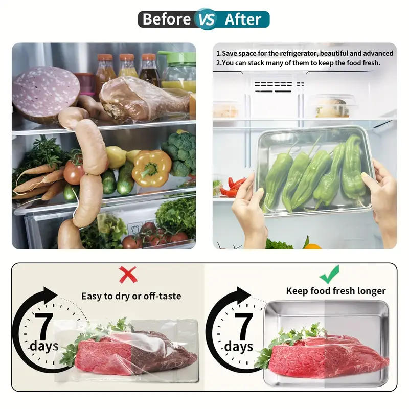 3x1 InoxBox™: Comida Segura y Fresca (25x20x5.5cm)
